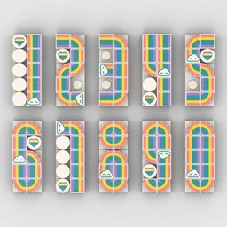 Rainbow Numbers 2x5
