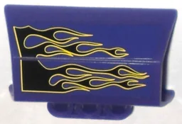 Technic, Panel Engine Block Half / Side Intake with Black Flames Pattern Model Left Side (Stickers) - Set 5982