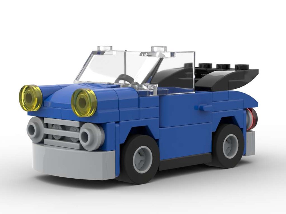 Lego mini cabrio for modular city garage