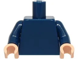 Torso Plain / Dark Blue Arms / Light Nougat Hands