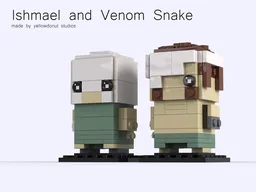 Ishmael and Venom Snake brickheadz