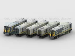 Class 444 Desiro 5-Carriage EMU Train in South Western Railway Livery