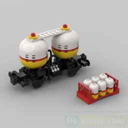 Shell Twin Tank Rail Tanker Wagon