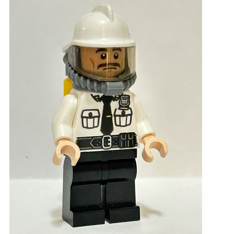 Lego Security Guard with Helmet, Visor, and Air Tanks