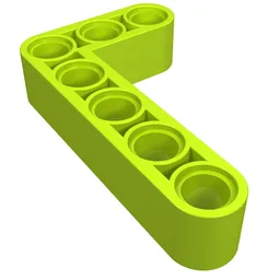 Technic Beam 3 x 5 L-Shape Thick / Lime