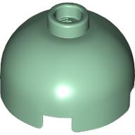 Lego Brick Round 2 x 2 Dome Top, Vented Stud / Sand Green