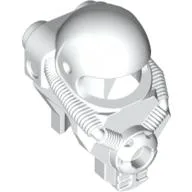 Helmet - Space with 2 Rear Studs / White