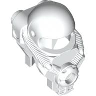 Lego Helmet - Space with 2 Rear Studs / White
