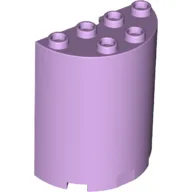 Cylinder Half 2 x 4 x 4 / Lavender