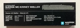 Stickered Assembly 12 x 4 with 'MÆRSK MC-KINNEY MØLLER' and Maersk Logo Pattern (Sticker) - Set 10241