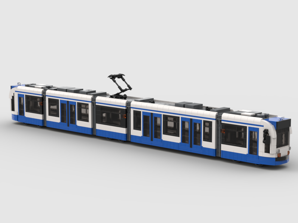Lego Combino tram city GVB livery Amsterdam