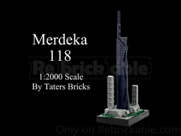 Merdeka 118 1:2000 scale