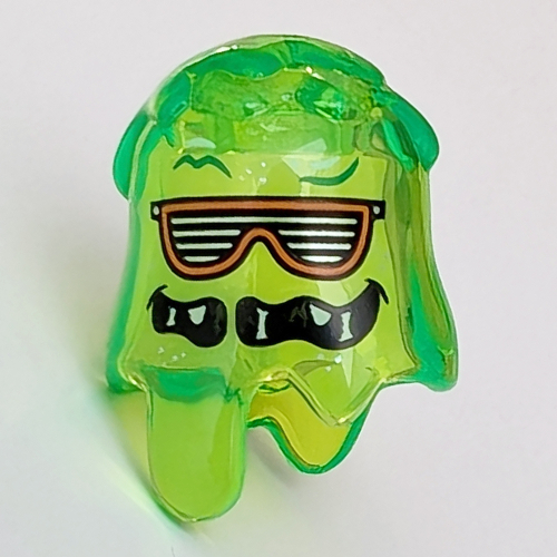 Lego Headwear Slime with Slotted Glasses, Gaping Mouth print