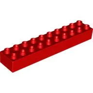 Duplo Brick 2 x 10 / Red