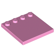 Lego Plate Special 4 x 4 with Studs on One Edge [Plain] / Bright Pink