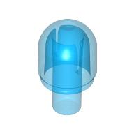 Lego Light Cover 1 x 1 Round with Internal Bar / Bionicle Barraki Eye / Trans-Dark Blue