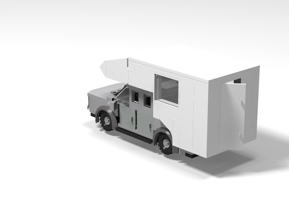 Lego Mitsubishi L200 truck camper and canopy