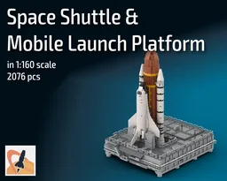 Space Shuttle & Mobile Launch Platform (MLP) - in 1:160 scale