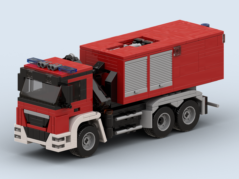 Lego Austrian Fire Hooklift with Rescue Container