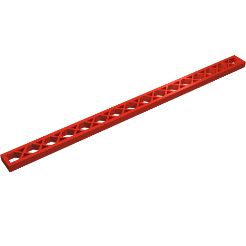 Lego Support 1 x 16 Lattice (Train Signal Mast) / Red