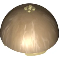 Dome Hemisphere 11 x 11 with 2 x 2 Studs on Top and Marbled Tan Bespin Print / Tan