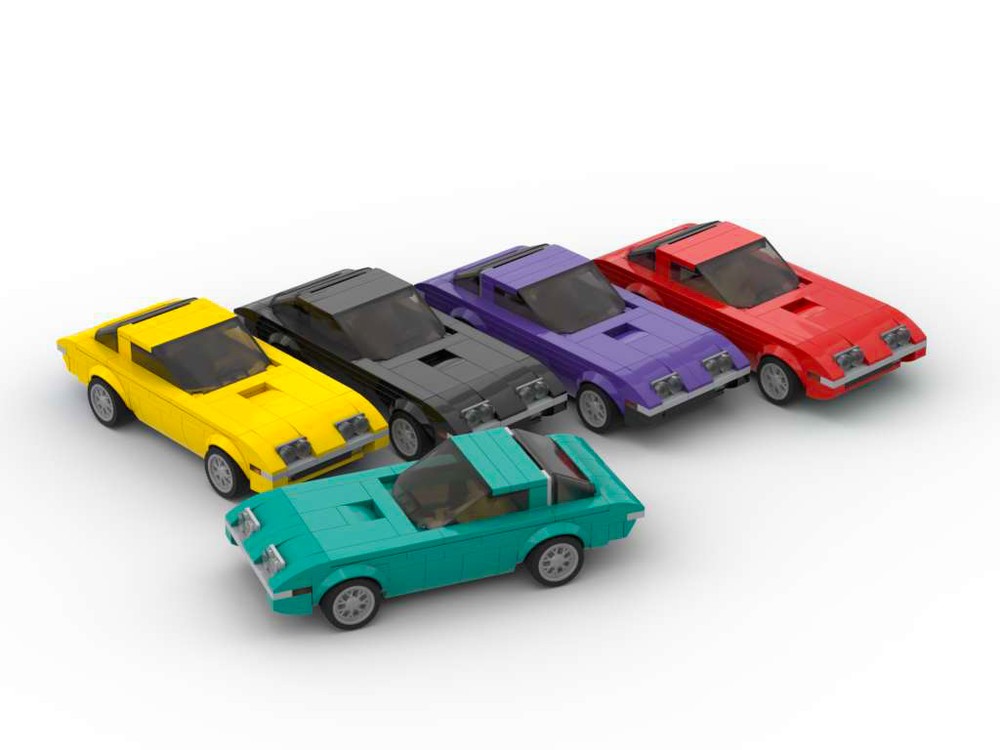 Lego 1968 Raging Bull Islero - Set of Five Colors - 8 Stud Speed Champions
