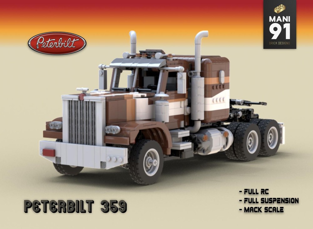 Lego Peterbilt 359 Semi Truck