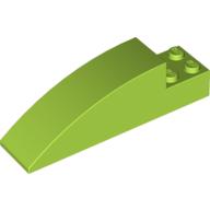 Lego Brick Curved 8 x 2 x 2 / Lime