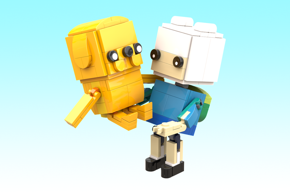 Lego Adventure Time: Finn & Jake "Block Head" Figures