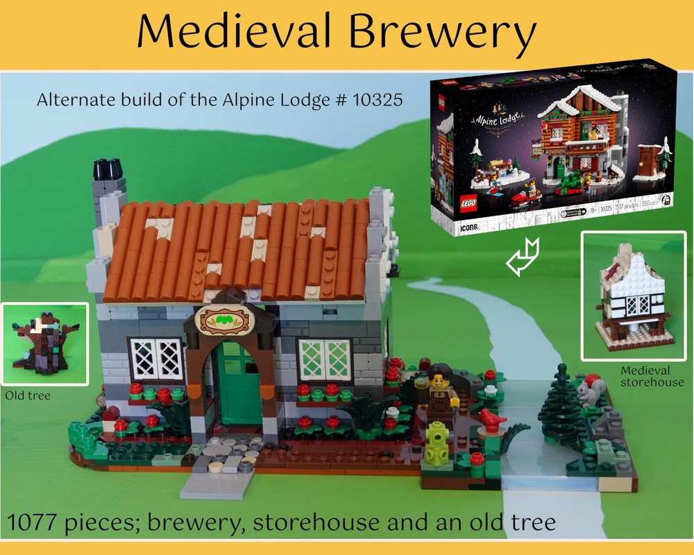 Lego Medieval Brewery // Alternate build of 10325 Alpine Lodge