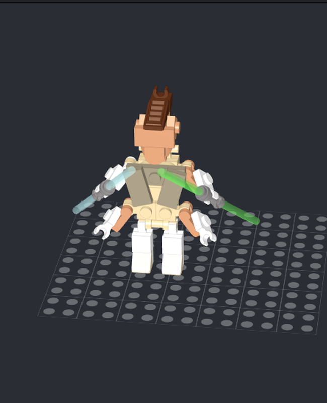 Lego Brick-built Pong Krell