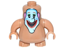 Body, Nexo Knights Scurrier with Medium Nougat Arms with Clown Face Pattern (The Beatles Jeremy Hillary Boob)