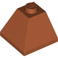 Brick Sloped 45° 2 x 2 Double Convex / Dark Orange