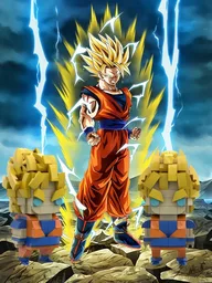 Brickheadz Goku SS2 -Dragonball Z Cell Saga-