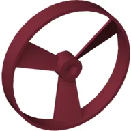 Large Figure Spinner / Propeller without Code (Rhotuka) [Plain] / Dark Red