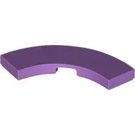Tile 3 x 3 Curved, Macaroni / Medium Lavender
