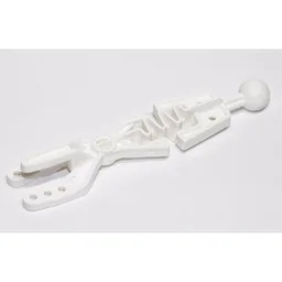 Large Figure Skeletal, Arm Forked with Flexible Center and Ball Joint / White