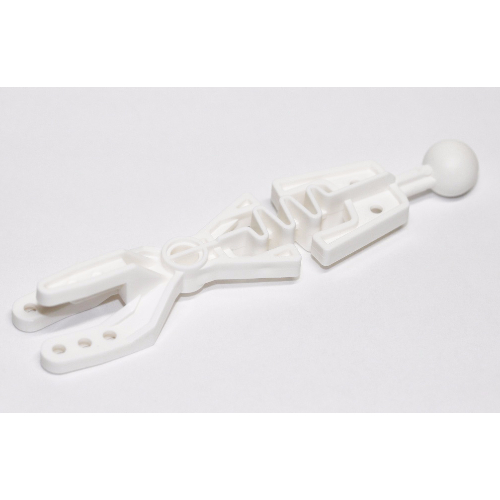 Lego Large Figure Skeletal, Arm Forked with Flexible Center and Ball Joint / White