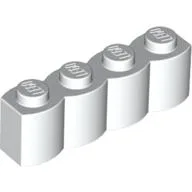 Brick Special 1 x 4 Palisade [aka Log] / White