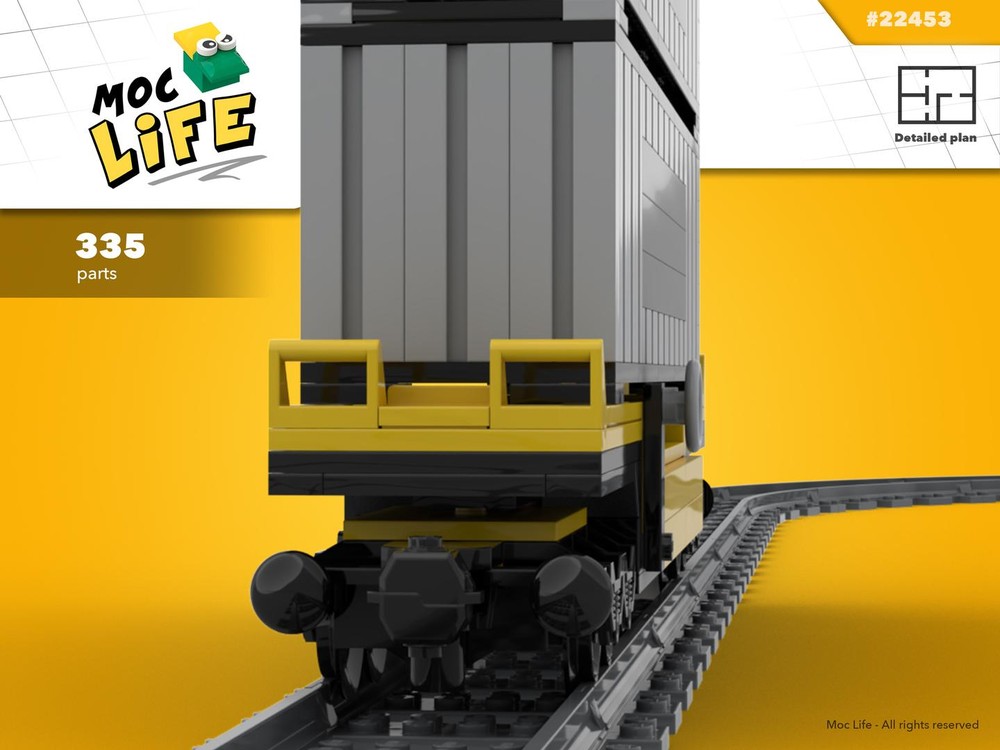 Lego Wagon train with containers