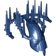 Lego Large Figure Mask Piraka, with Flexible Spine (Stars) / Dark Blue