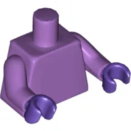 Torso, Medium Lavender Arms, Dark Purple Hands [Plain] / Medium Lavender