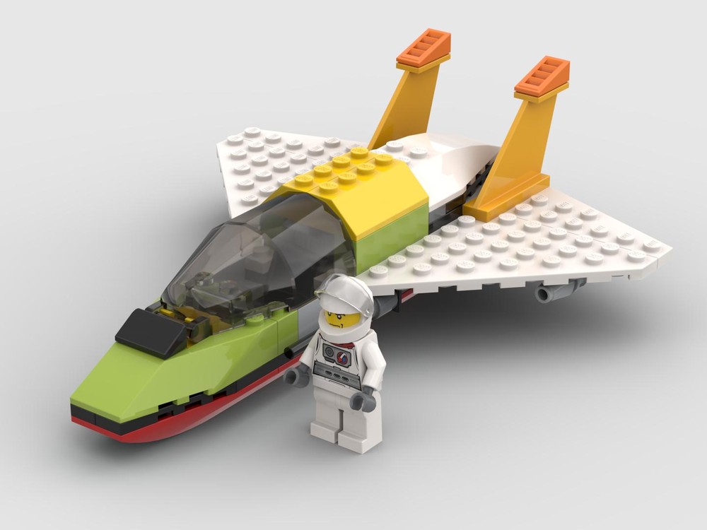 Lego supersonic military plane