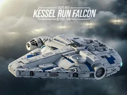 MOC - PiXEL-DANs "SOLO FALCON" / MIDI SIZED but UCS STYLE DETAILED / compatible with 75375 STAND