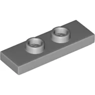 Plate Special 1 x 3 with 2 Studs with Groove and Inside Stud Holder (Jumper) / Light Bluish Gray