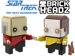 Brickheadz Picard & Data
