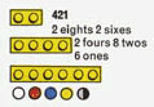 Lego 2 eights 2 sixes 2 fours 8 twos 6 ones (The Building Toy)