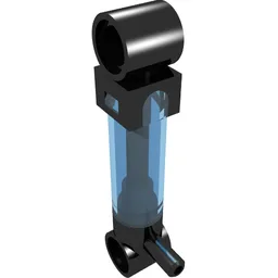 Pneumatic Pump 1 x 5.5 / Trans-Light Blue