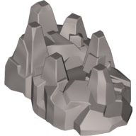 Lego Large Figure Limb Cover, Armour with Rock Spikes / Flat Silver