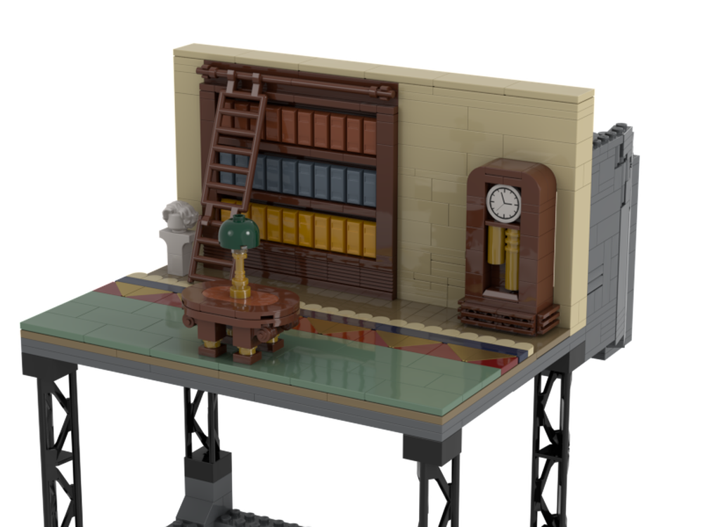 Lego Batcave Wayne Manor Entrance The Animated Series BTAS